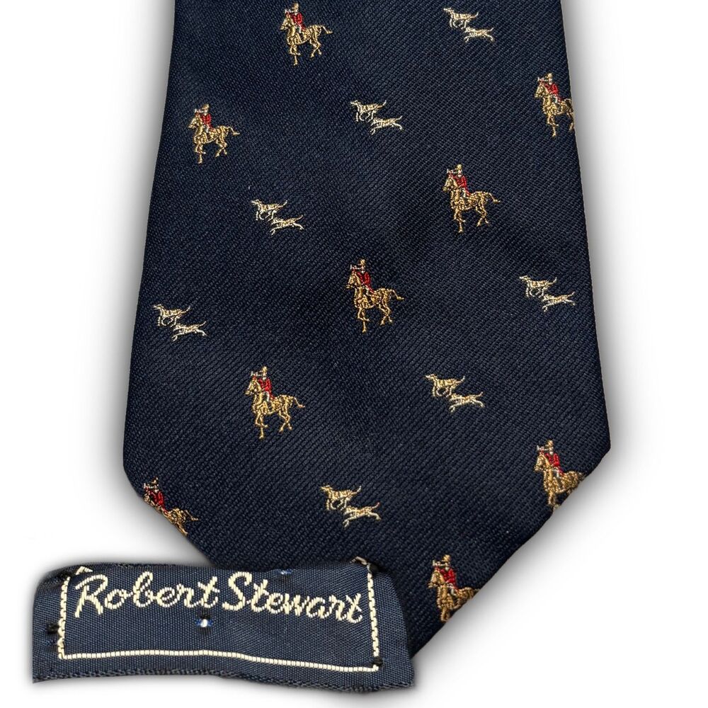 Robert Stewart Equestrian Silk Tie